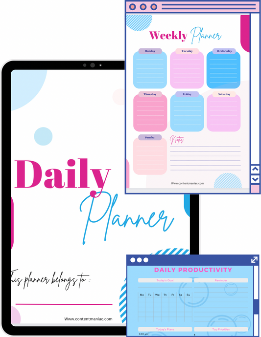 Daily/weekly productivity planner